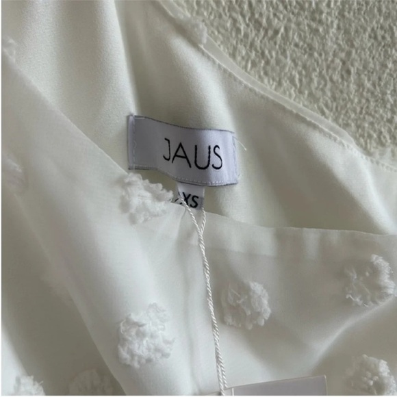 Jaus Alira One Shoulder Midi Dress White NWT - Picture 8 of 10